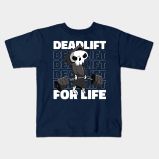 Deadlift for Life: The Weightlifting Journey Kids T-Shirt